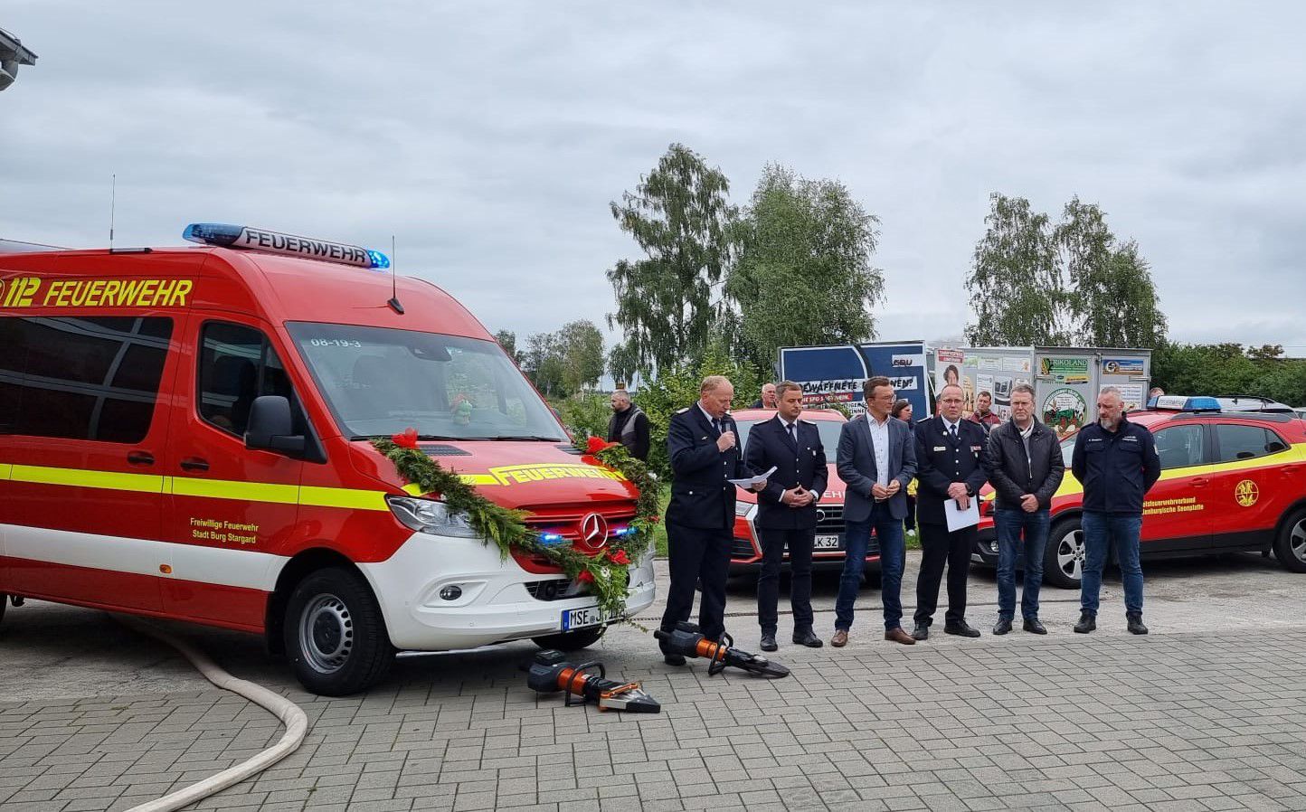 Tag der offenen Tür mit Fahrzeugübergabe in Burg Stargard, September 2021